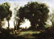 camille corot A Morning; Dance of the Nymphs(Salon of 1850-1851) oil painting on canvas